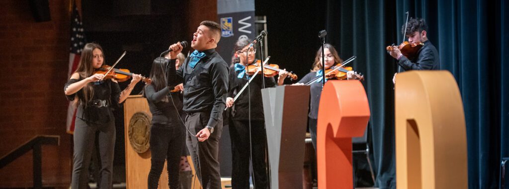 Student mariachi band performs
